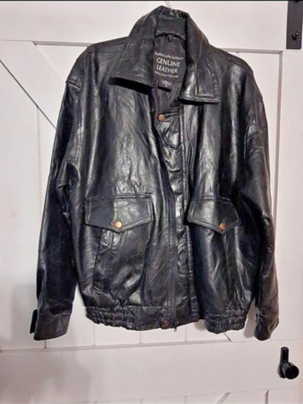 Vintage Napoline Leather Outfitters Genuine Leather Jacket Size Medium